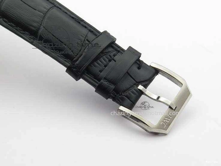 MIROTIME 0513 Portuguese IW544404 SS Gray Dial On Black Leather Strap A Practical 7259